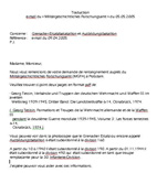 Traduction du